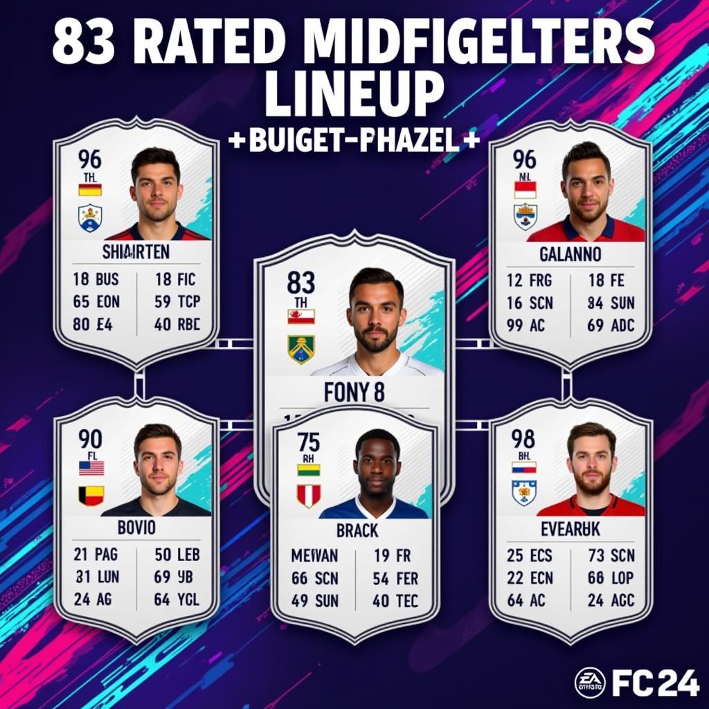 Cheapest 83-Rated Midfielders in FC 24