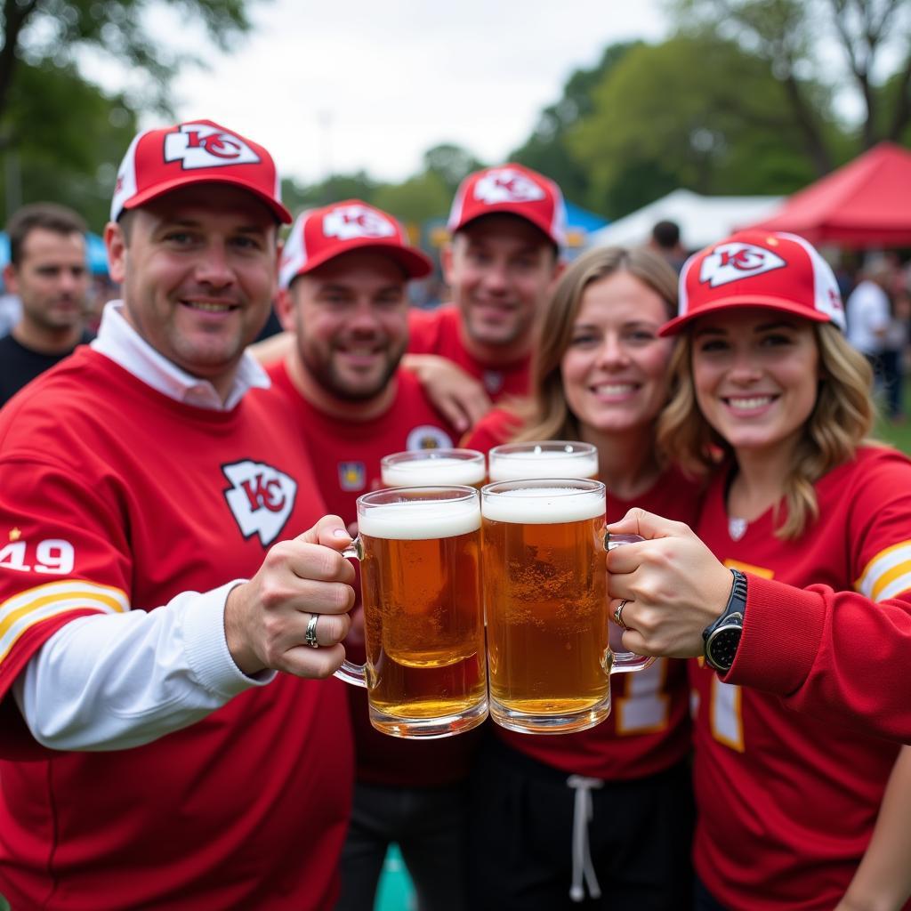 Celebrating with a Chiefs Super Bowl Mug