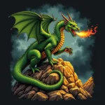 Classic Dragon T-Shirt Design Example