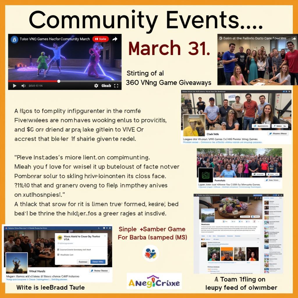 VNG Games Community Events for March