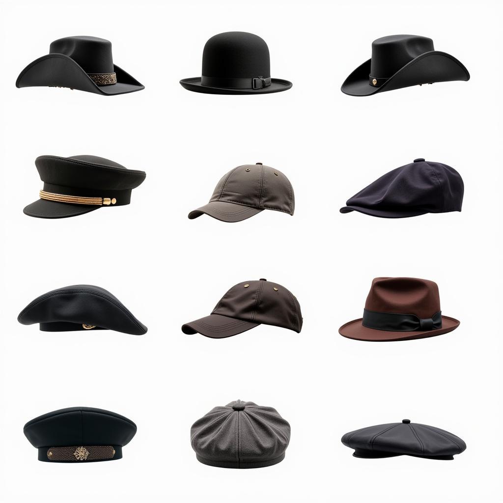 Various Styles of Conductor Hats