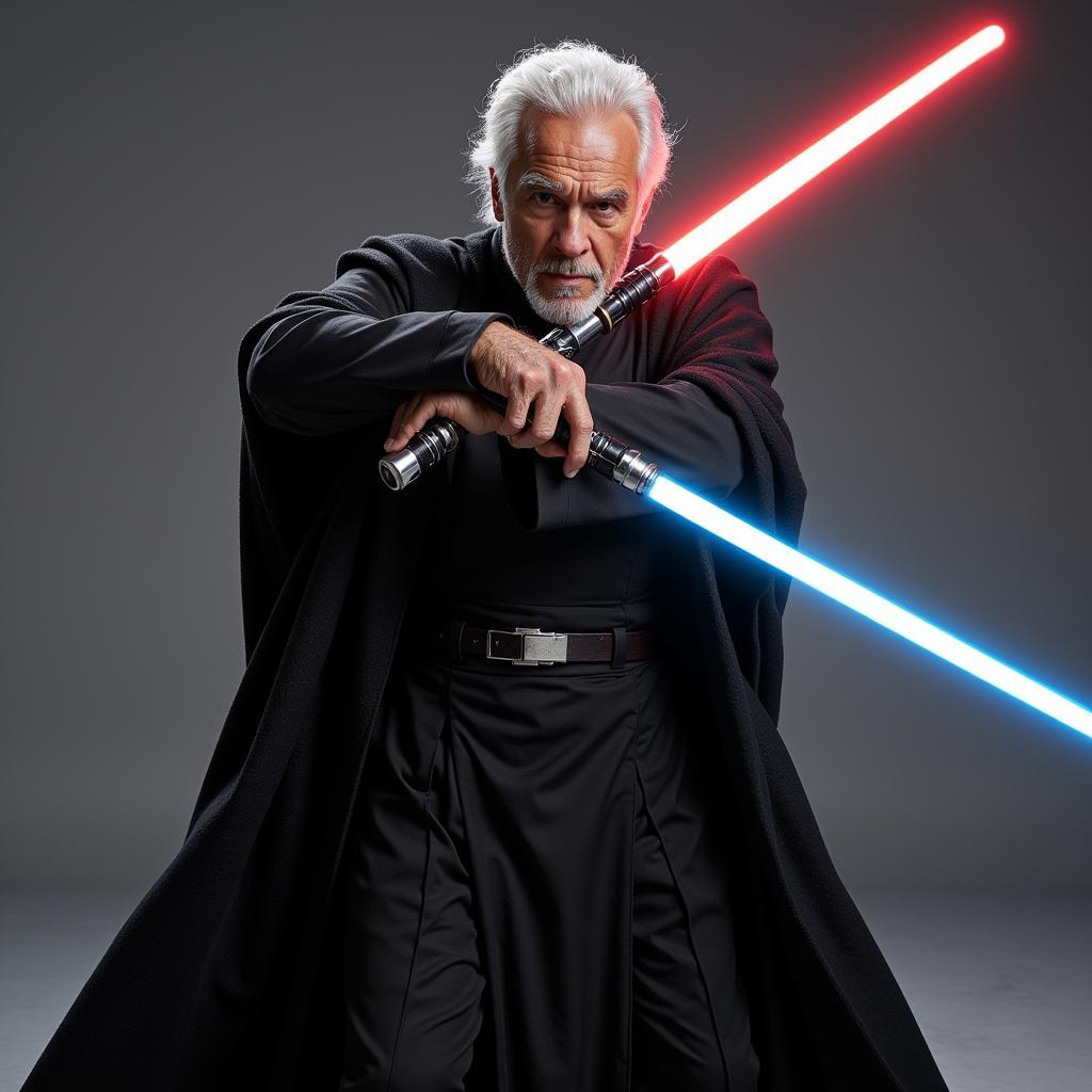 Count Dooku in Makashi Stance