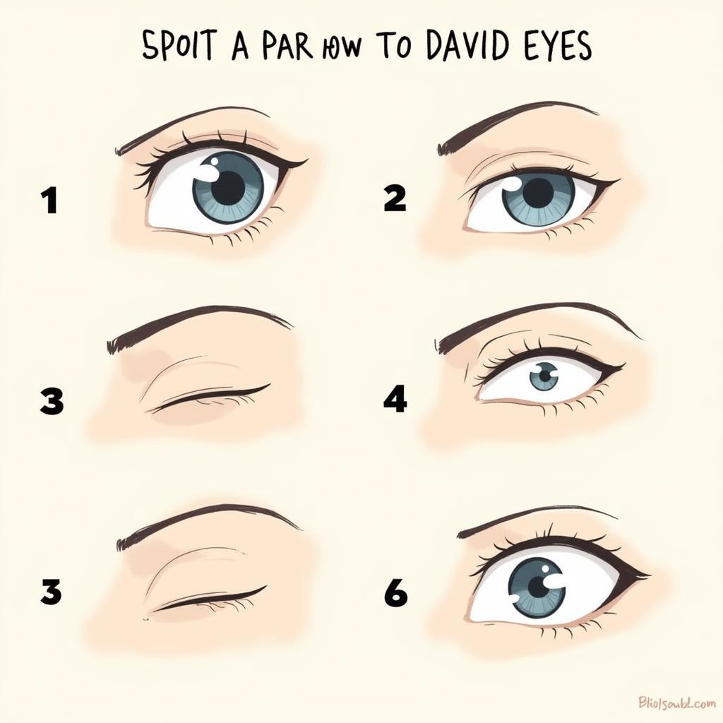 Tutorial on Drawing David Eyes