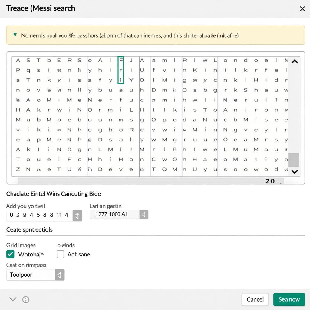 Creating a Messi Word Search Online