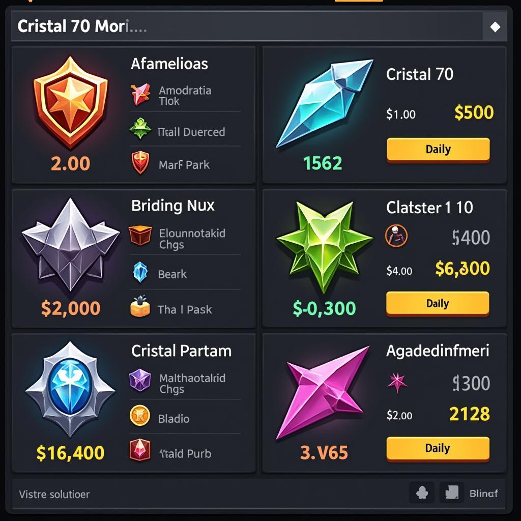 Cristal 70 Trading Marketplace