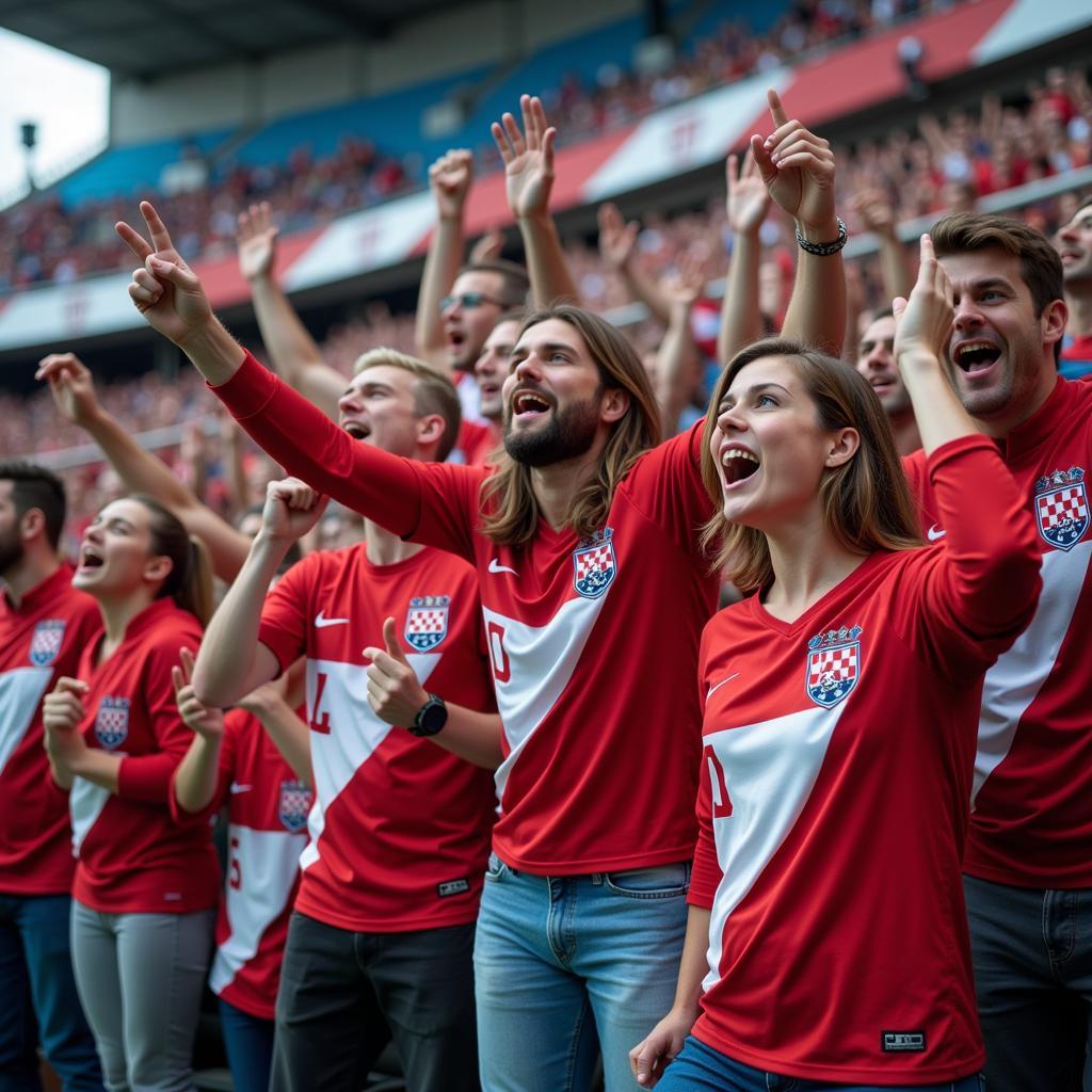 Croatian Fans Cheering