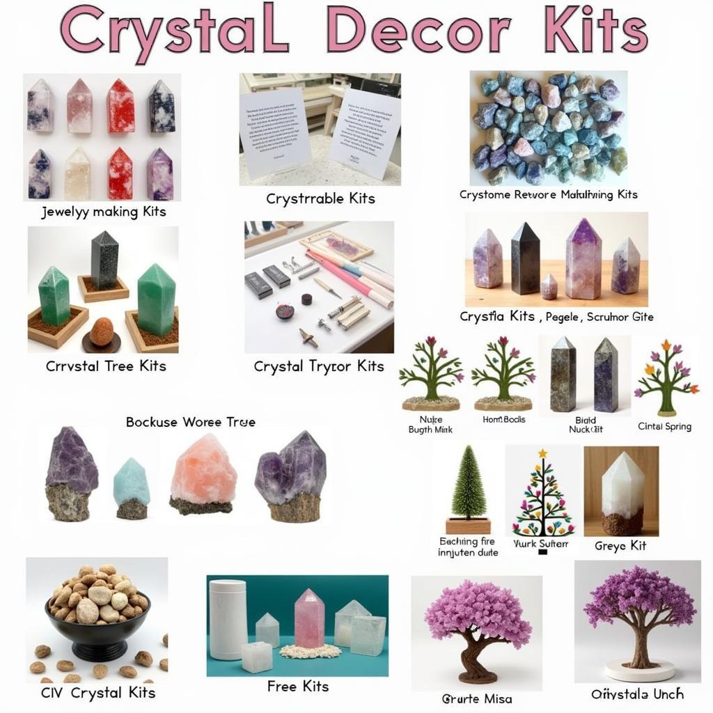 Variety of Crystal Kits for Different Projects