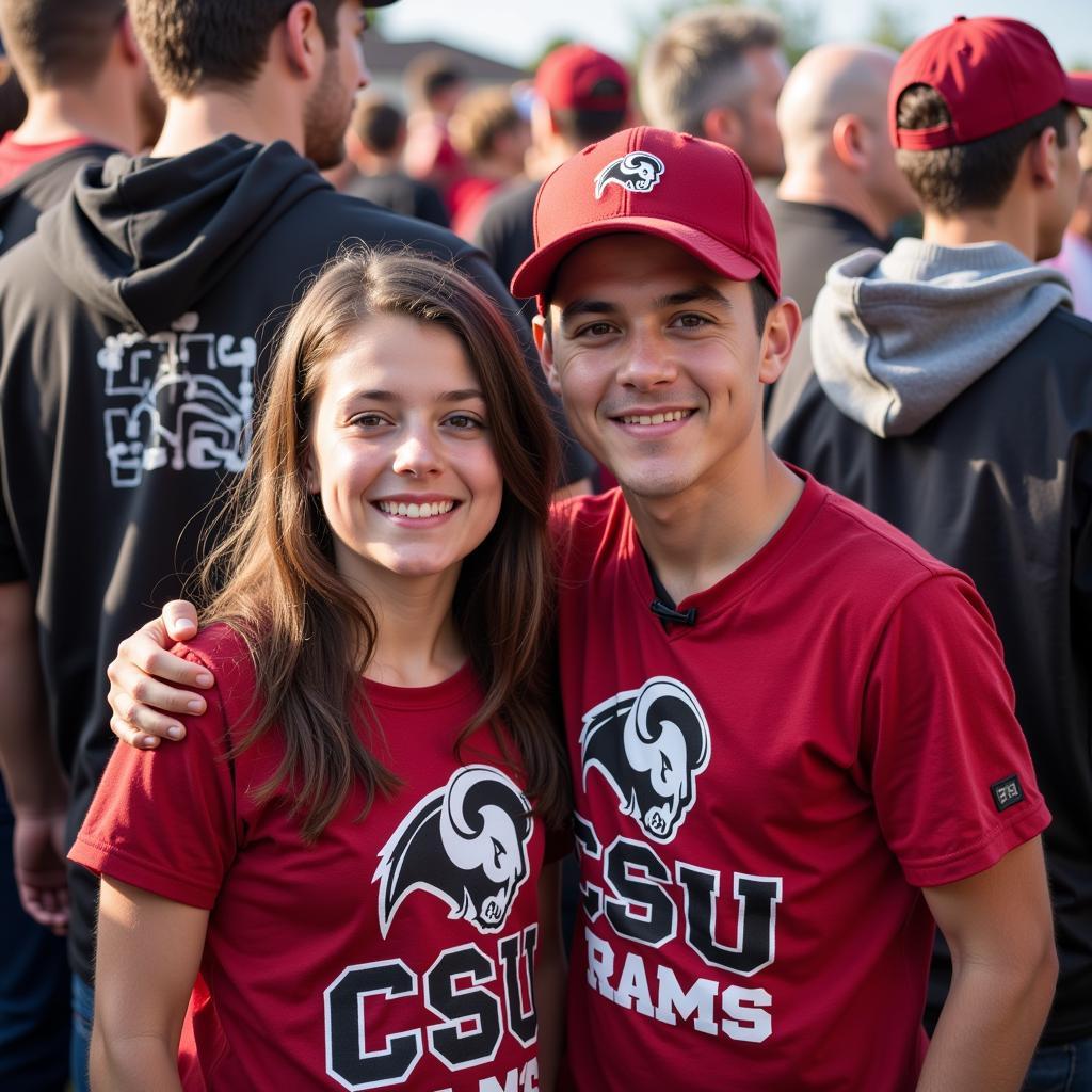 CSU Rams Fans Showcasing Their Pride