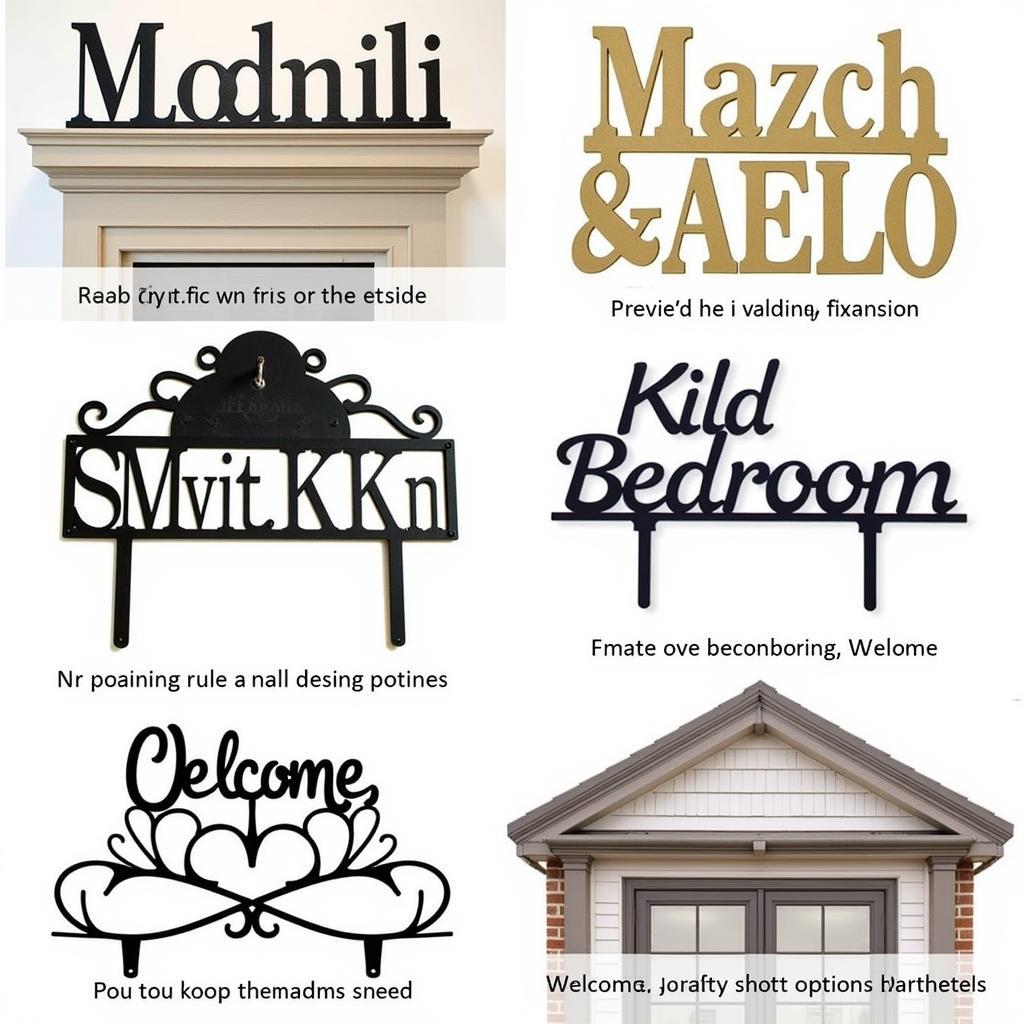 Custom Metal Name Sign for Home Decor