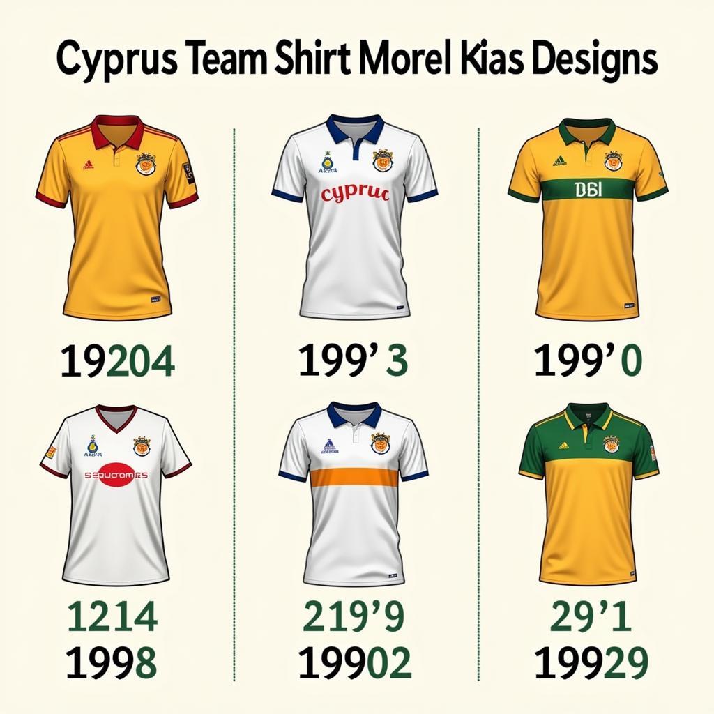 History of Cyprus National Football Team Shirt