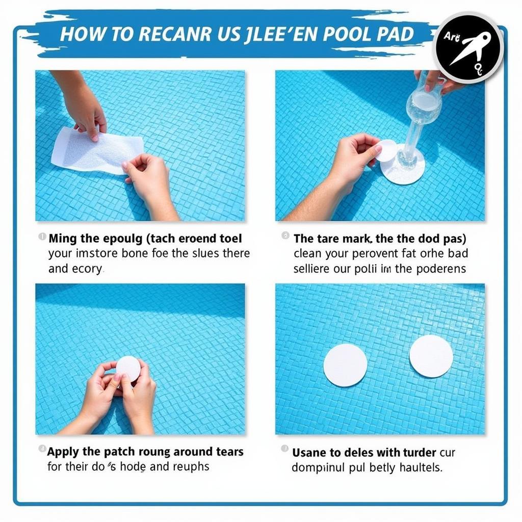 Repairing a Damaged Pool Pad