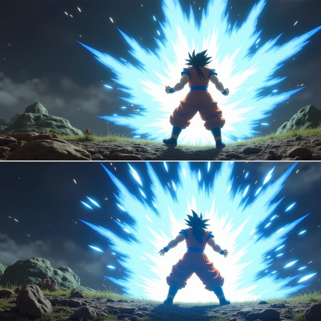 DBZ Kakarot Quality Mode - Goku Charging Kamehameha