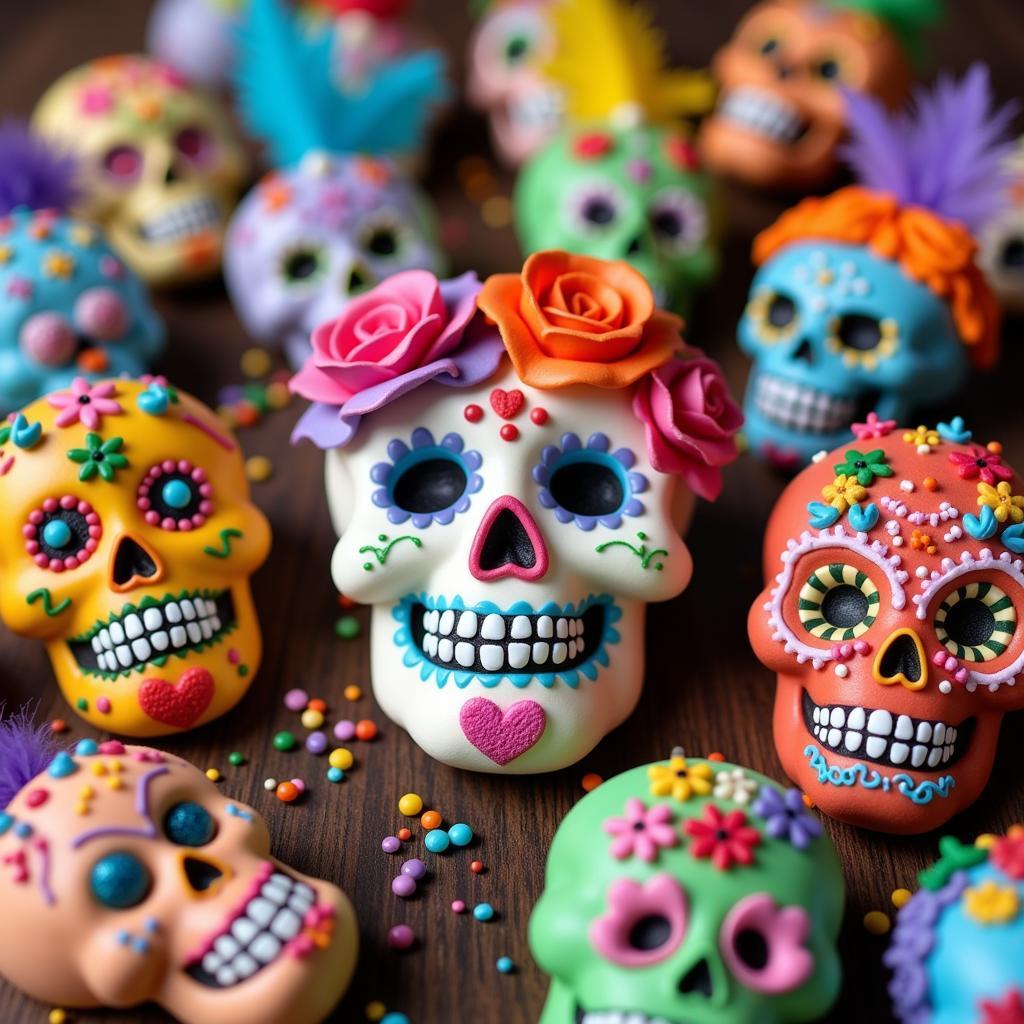 Decorating Sugar Skulls