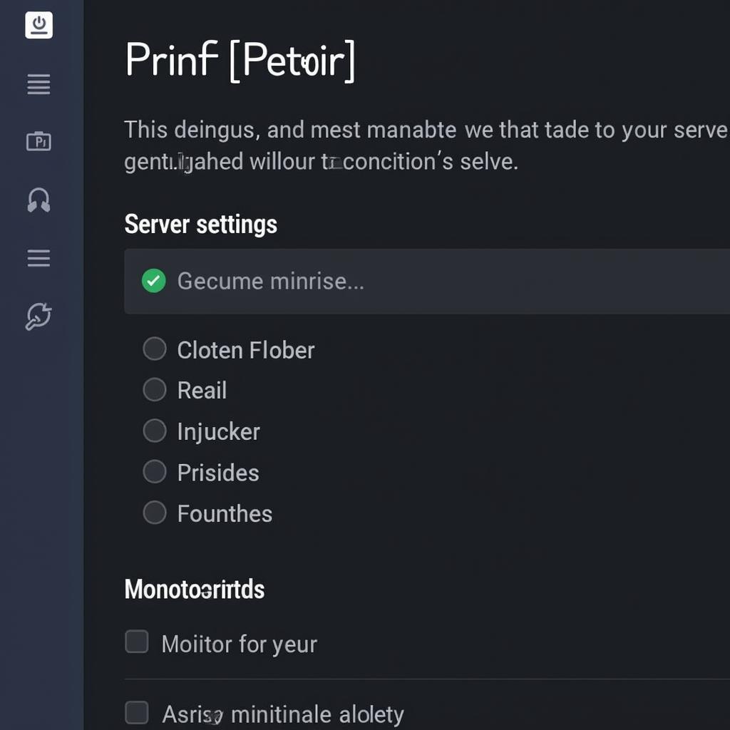 Dedicated Server Control Panel