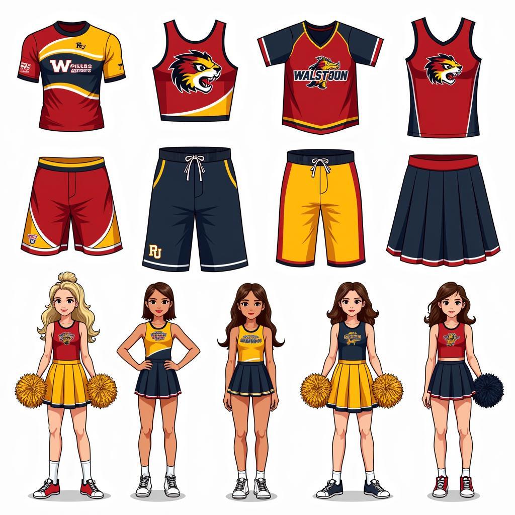 Cheerleading Uniforms in Deep South Style