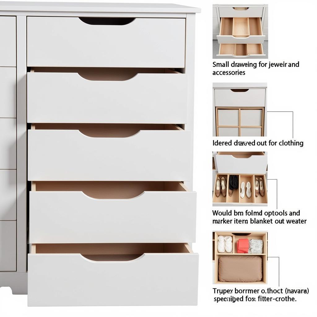 Different Drawer Sizes and Configurations