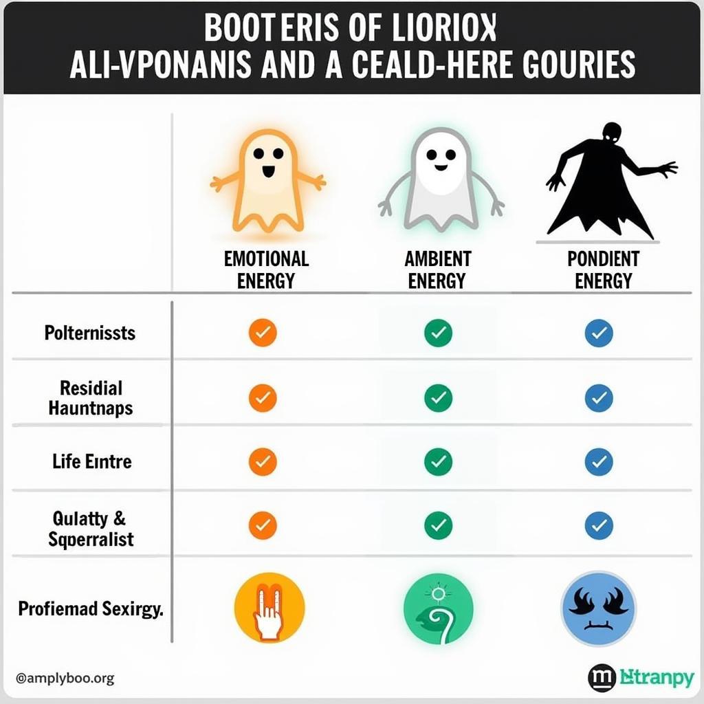 Different Types of Ghosts and Their Potential Diets