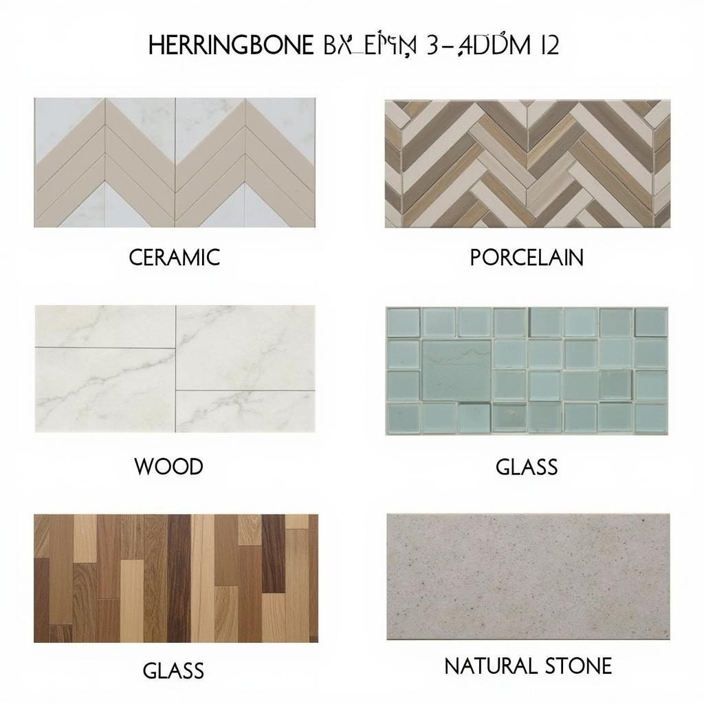 Different Materials for Herringbone Tile