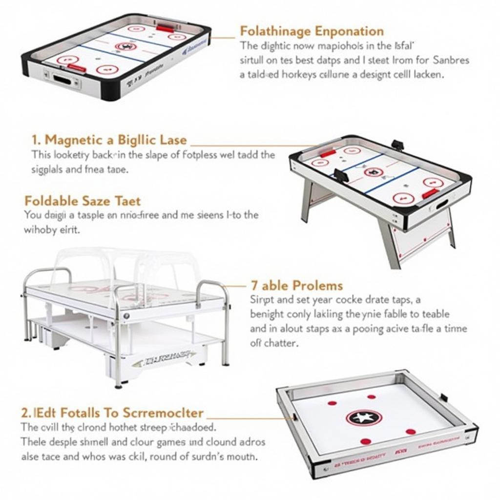 Various magnetic hockey game sizes and styles available in the market.