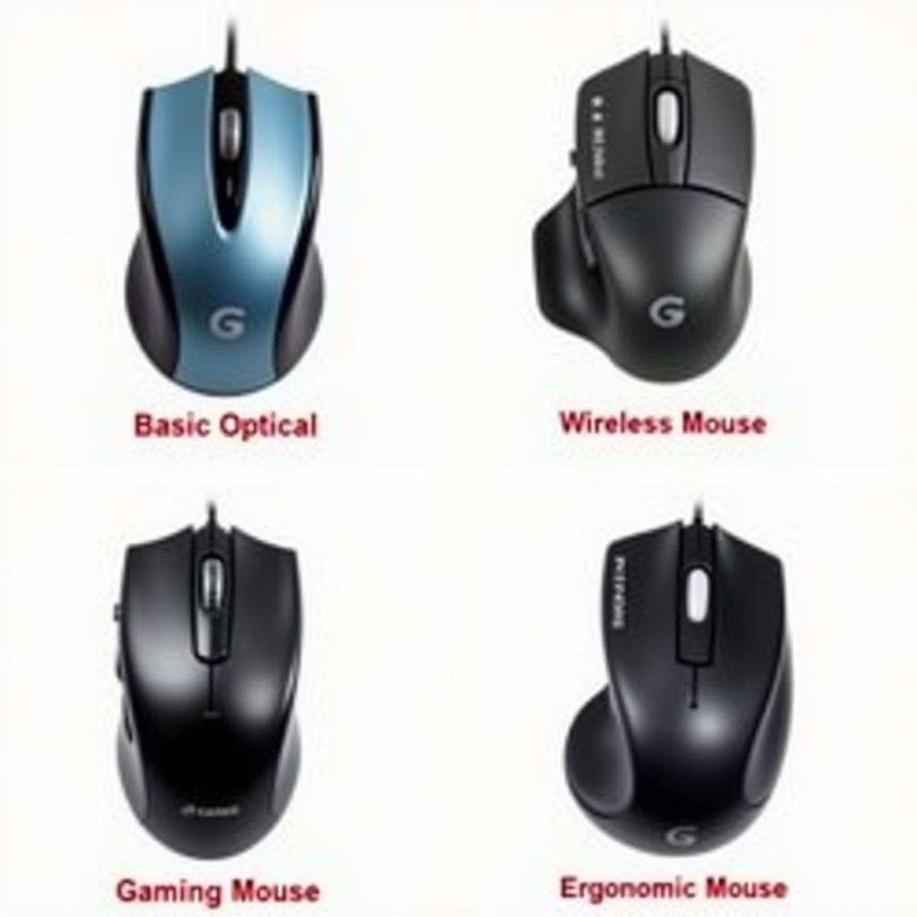 Variety of Computer Mice