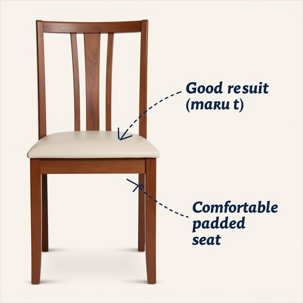 Dining Chair with Back Support