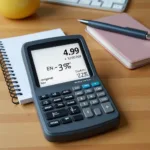 Discount Calculator for 4.99 with 30 Percent Off