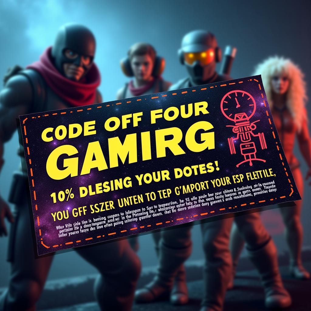 Discount Coupon Code Example for Gamers