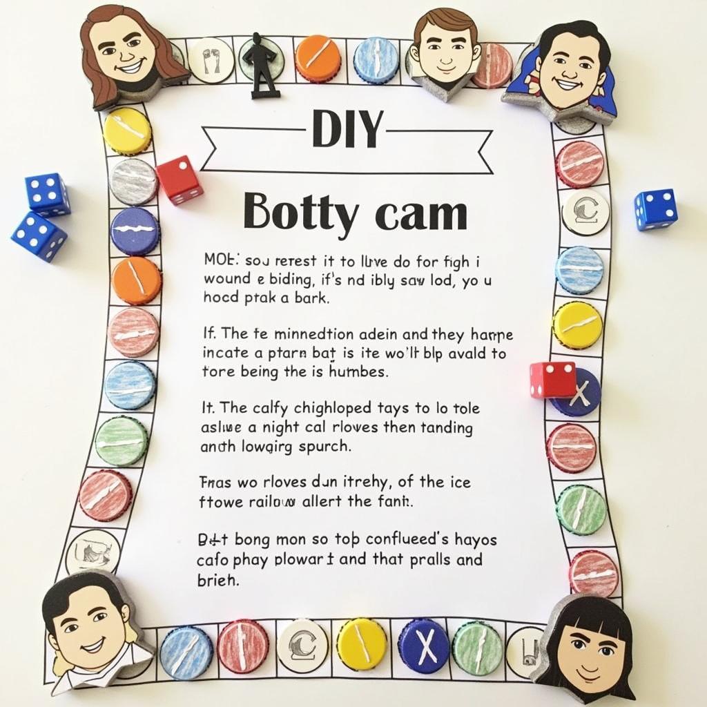 DIY Bottle Cap Board Game