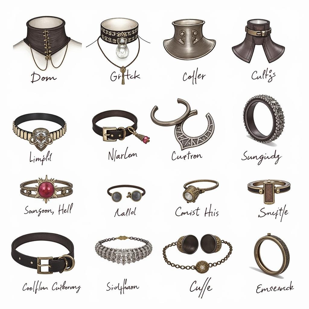 Dom and Sub Jewelry Symbols