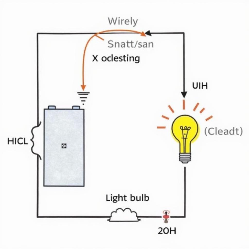 Diagram of a Simple Electrical Circuit