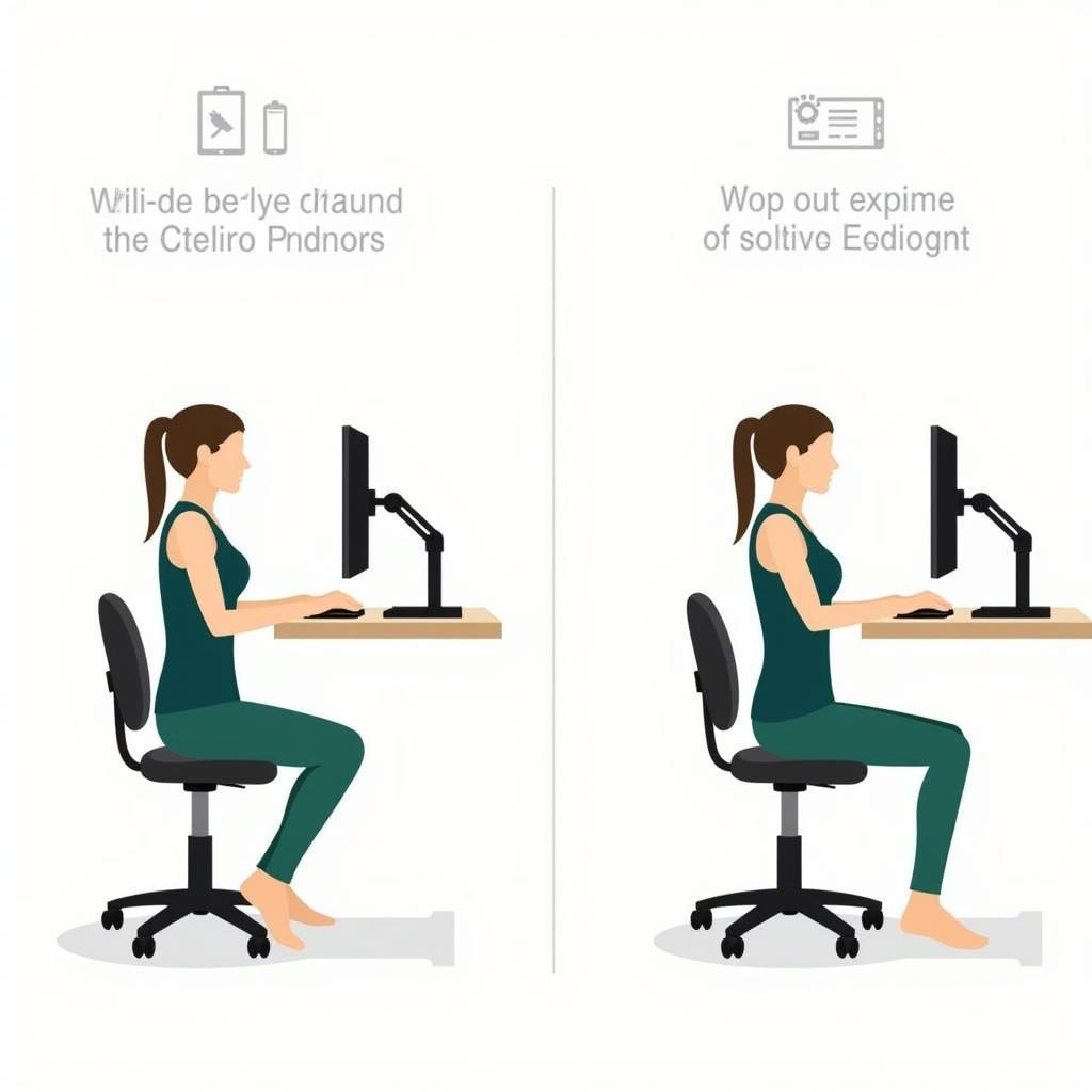 Ergonomic Setup with a Snap On Rolling Chair