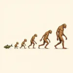 Evolutionary Walking Illustration