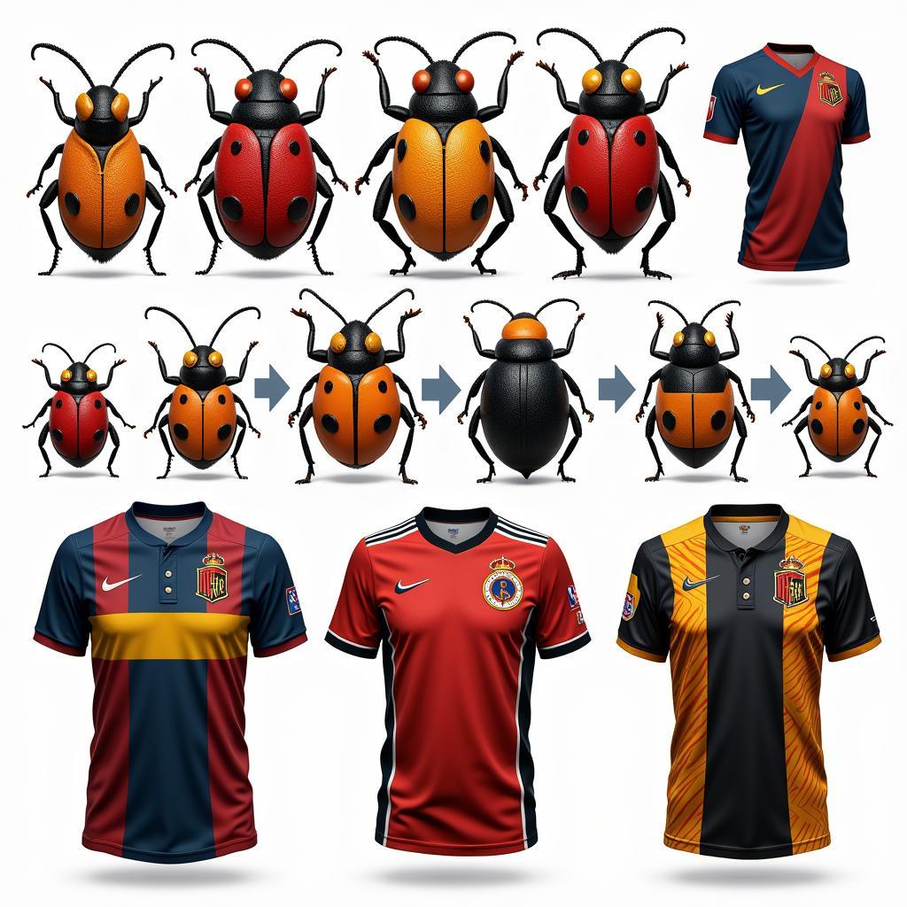 Evolution of Bugs Jersey Designs