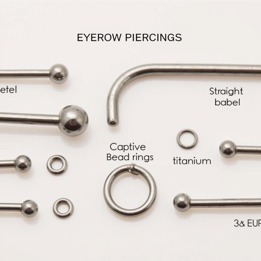 Eyebrow Piercing Jewelry Options