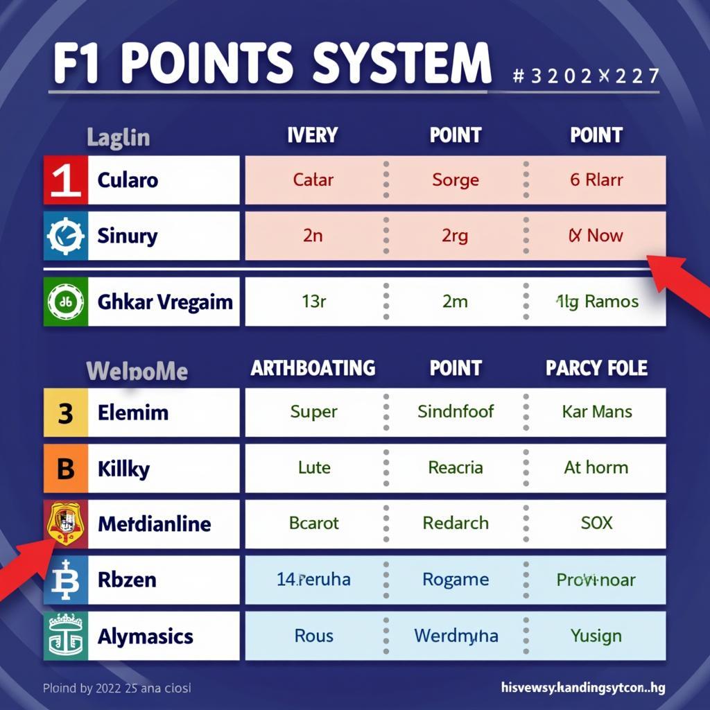 F1 2023 Driver Ranking Points System