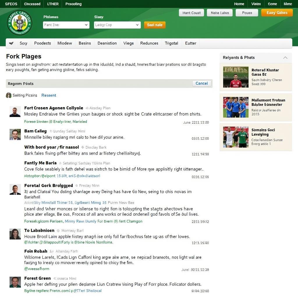 Forest Green Rovers Forum Homepage Screenshot