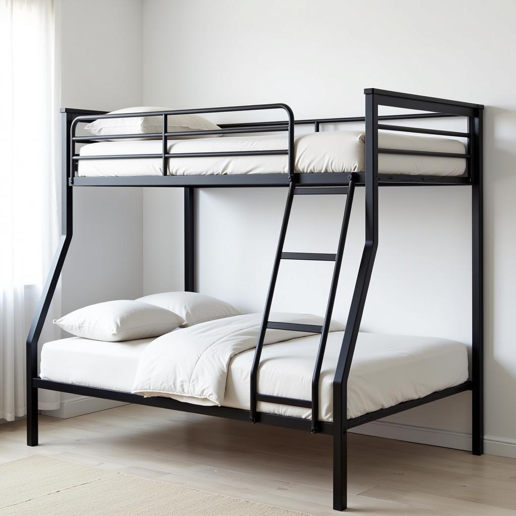 Four Way Bunk Bed with Metal Frame