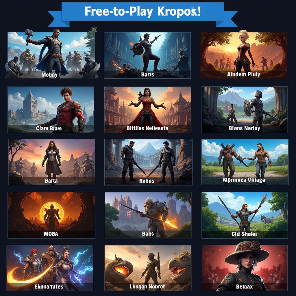 Explore Diverse Free-to-Play Game Genres