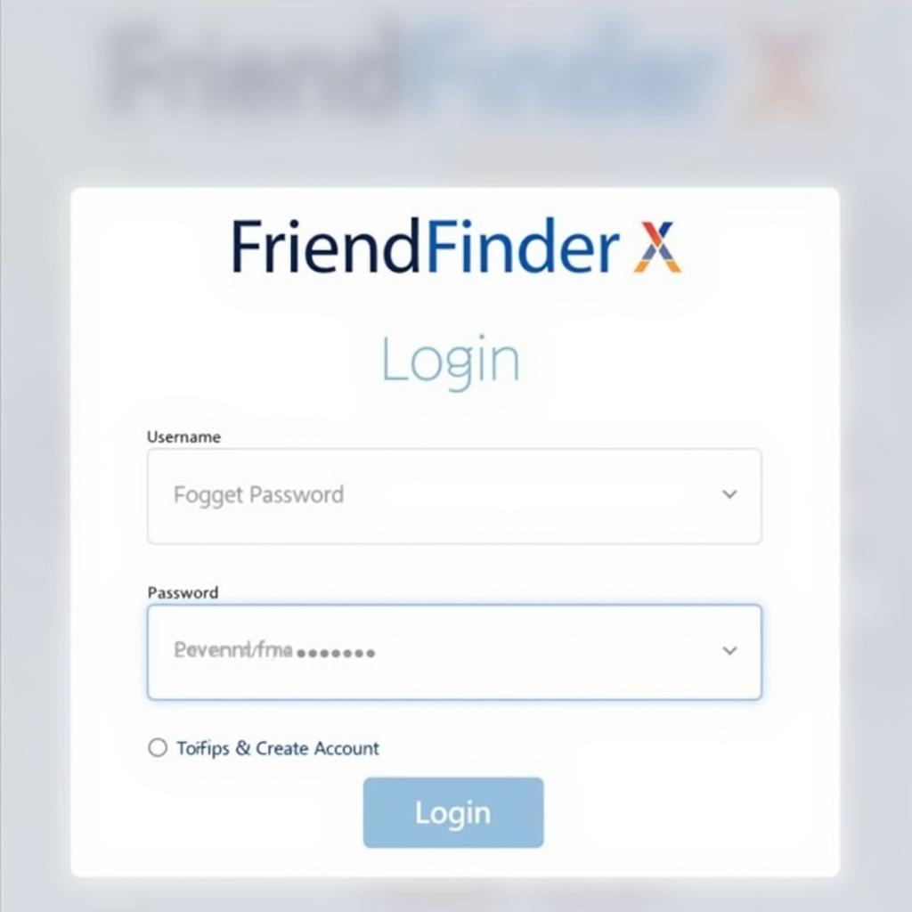 FriendFinder X Login Screen