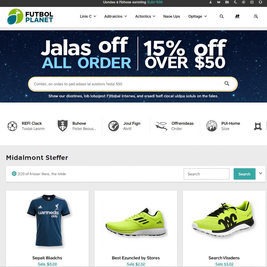 Futbol Planet Discount Codes on Official Website