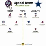 Gamecock Football Special Teams Depth Chart 2024