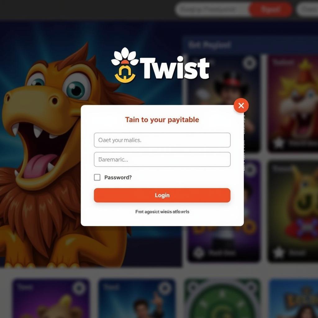 GameTwist Login Screen