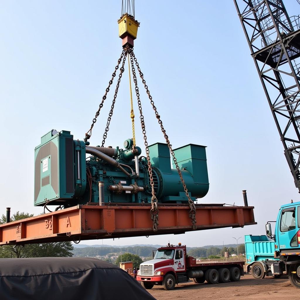 Generator Lifting Process in Action