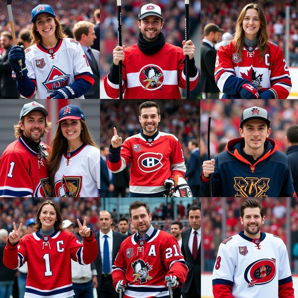 Fans from around the world cheering for hockey