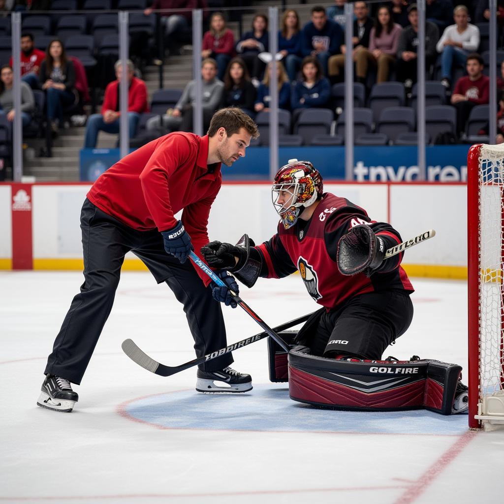 Goalie Coach Training Session