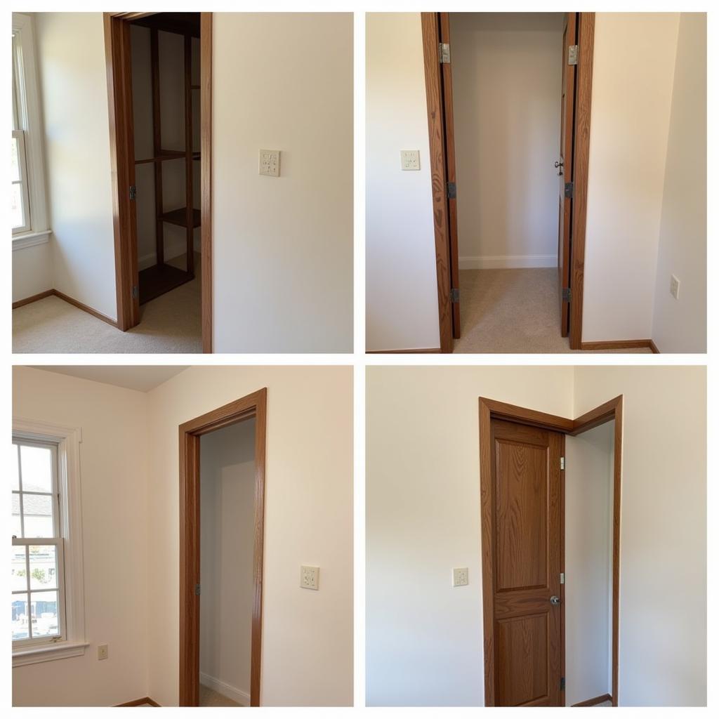 Step-by-step installation of a half wall door