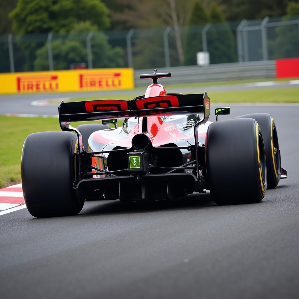 Halo Tyre in Action on a Racetrack