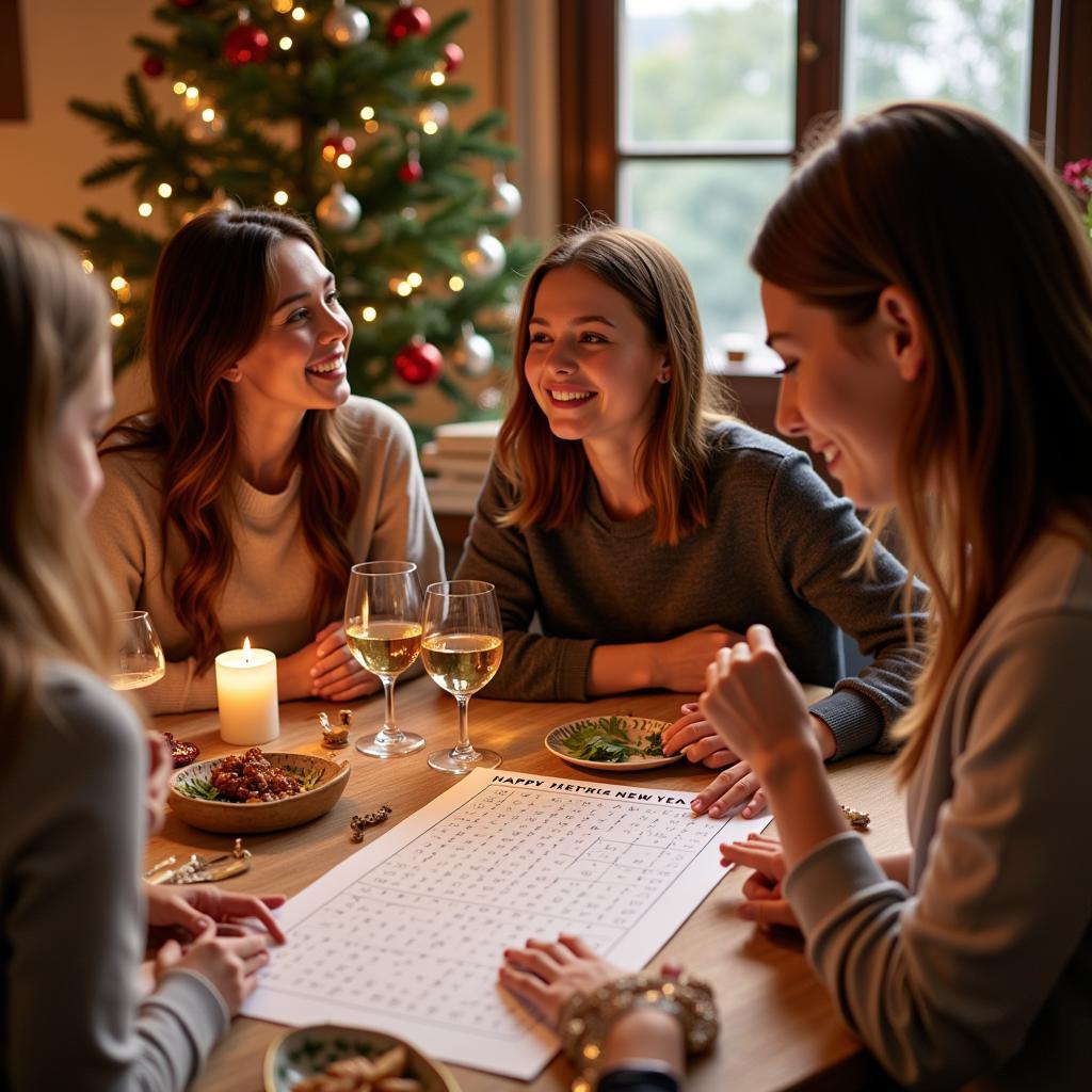 Happy New Year Word Search Party Game