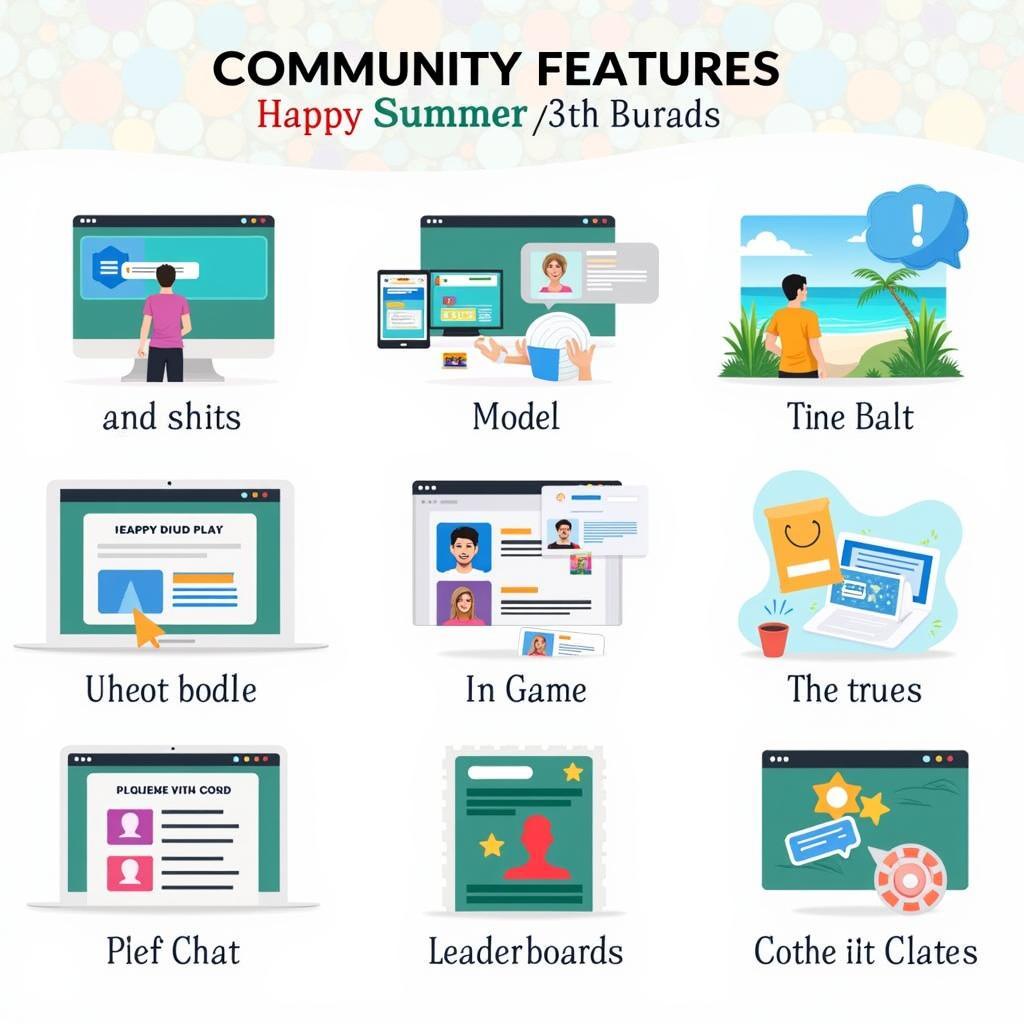 Community Features in Happy Summer APKs