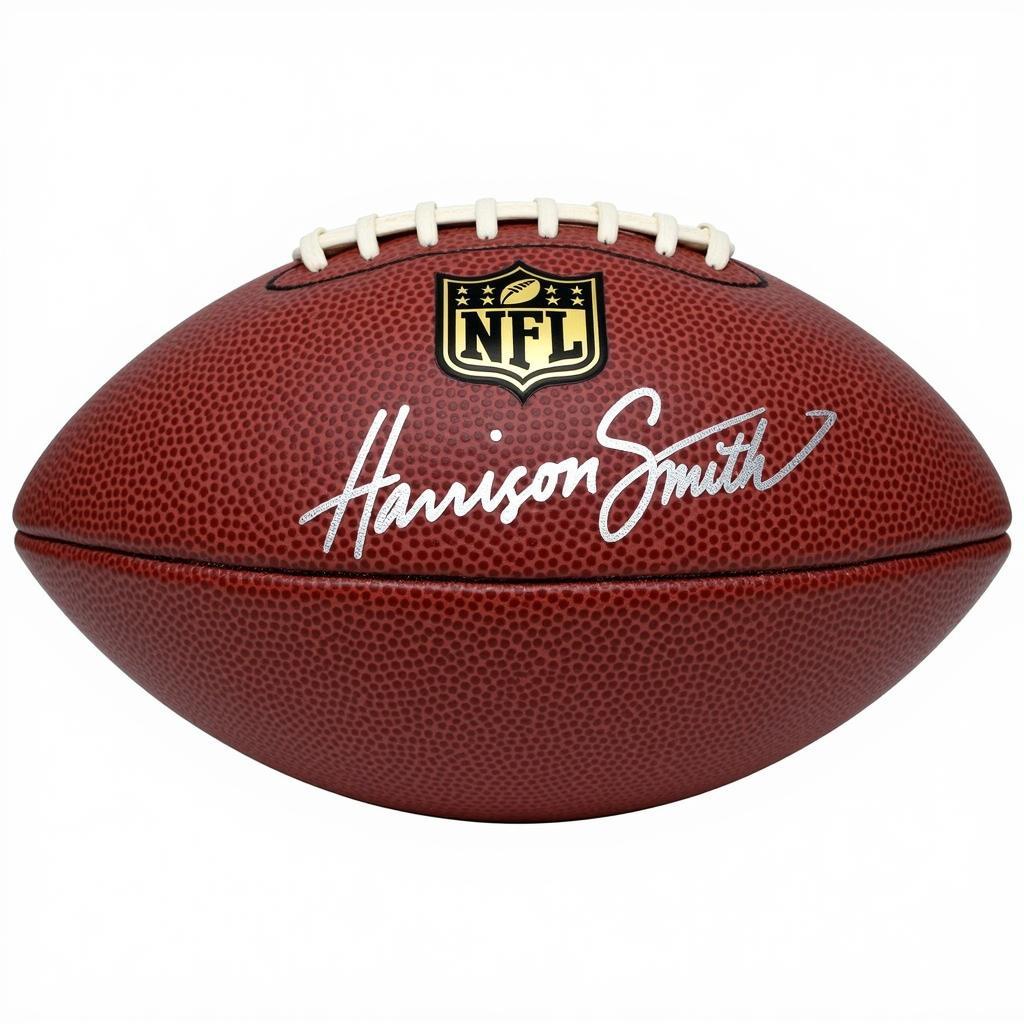 Harrison Smith Signed Football